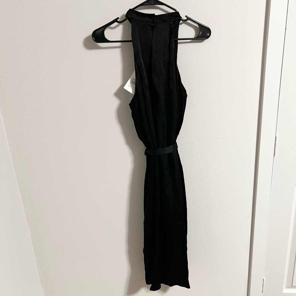 NWT C/MEO Black Can't Resist Pleated Silky Dress size L - Picture 7 of 9
